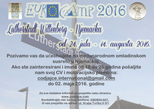 Prijavite se za Eurocamp 2016 u Njemačkoj