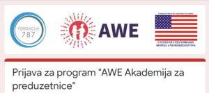 Prijavite se na novi program Američke ambasade u BiH i Fondacije 787 – AWE Akademija za preduzetnice!